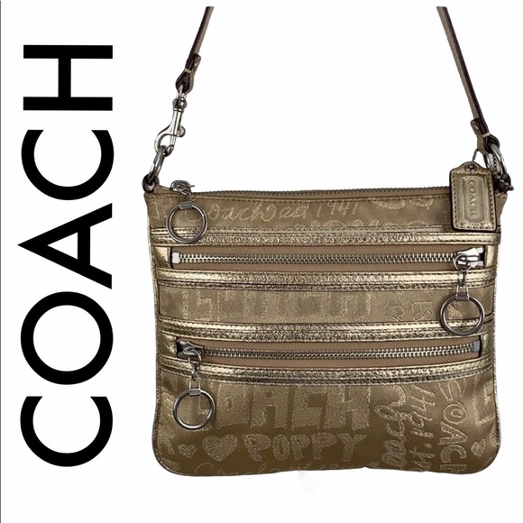 Coach Handbags - COACH GOLD TAN POPPY CROSSBODY